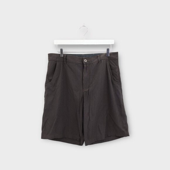 Lululemon Mens Shorts Size 36 Checkered Chino Metal Button Stretch Style - Picture 1 of 7